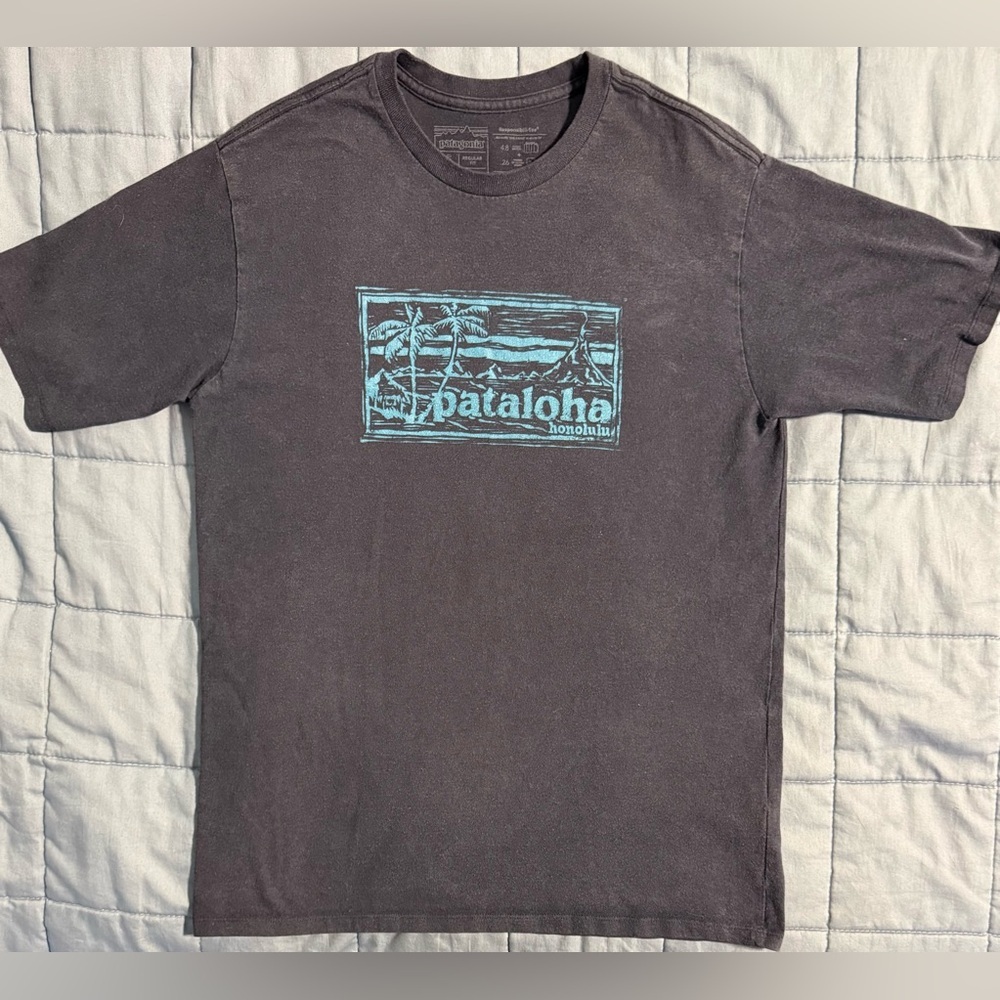 Patagonia Pataloha Honolulu Tee Men’s Small Recycled Cotton Graphic Shirt - Picture 2 of 11